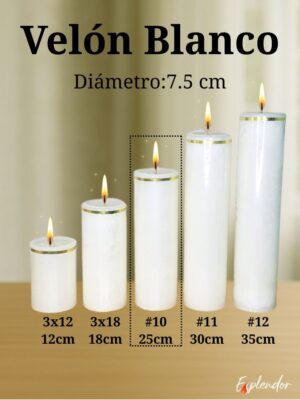 Velón No. 10 Blanco