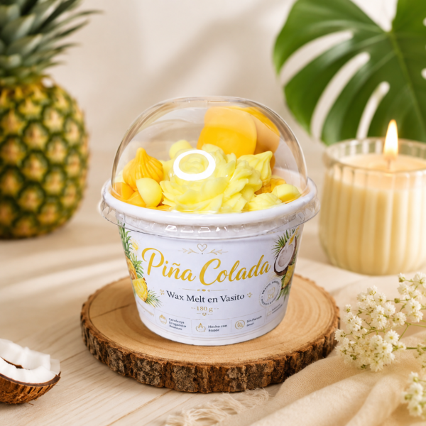 WAX VASITO PIÑA COLADA Wax Melts en Vasito