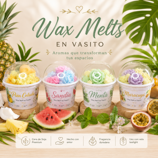 WAX VASITO PORTADA Wax Melts en Vasito